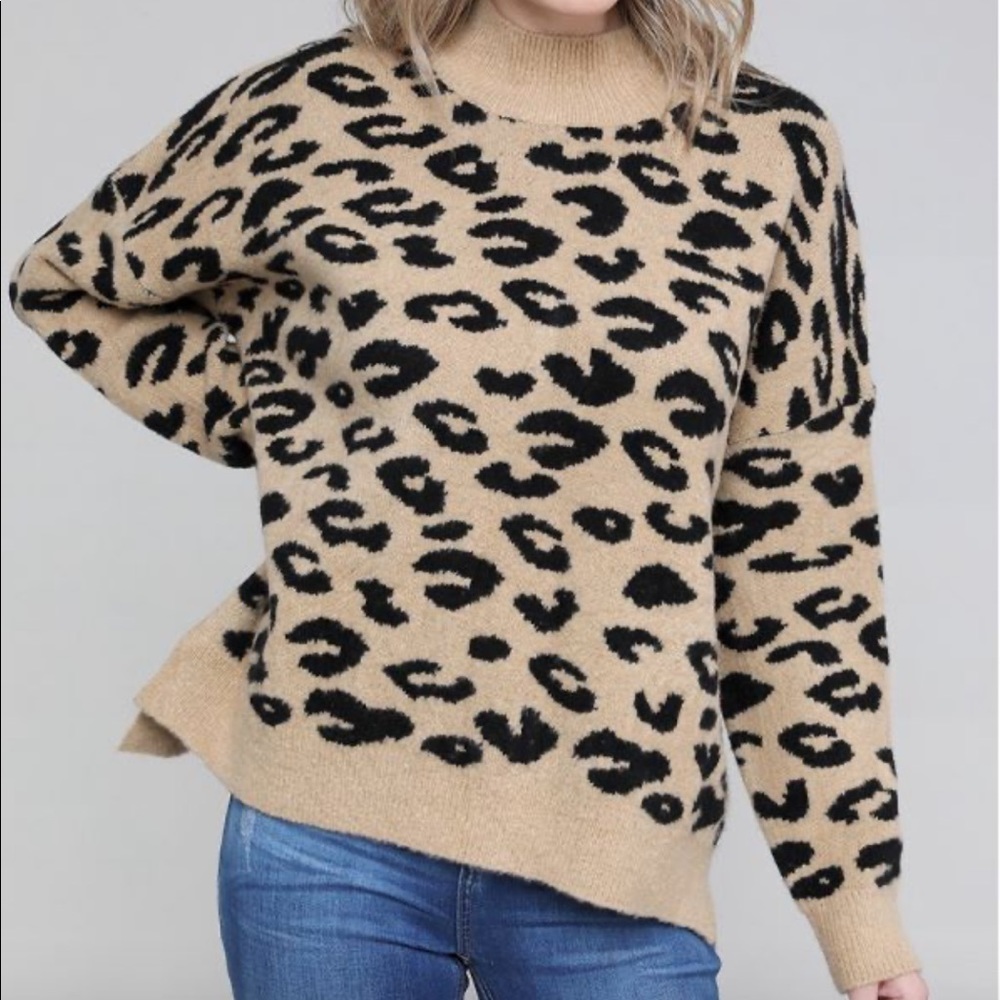 Animal print sweater